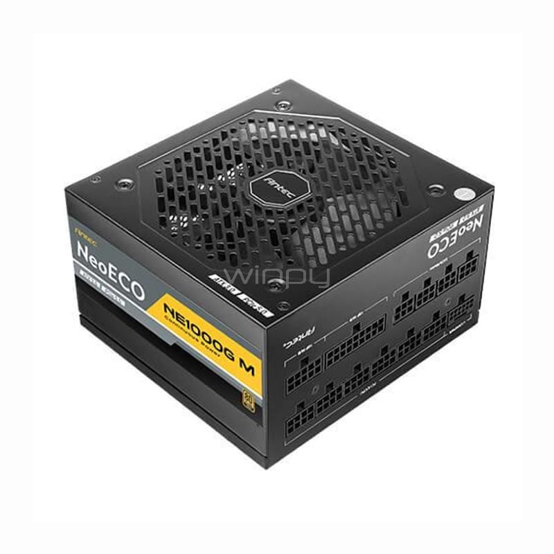 Fuente de Poder Antec NE1000G M de 1000W (ATX 3.0, 80+ Gold, Modular)