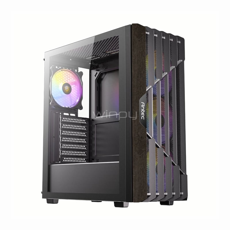 Gabinete Gamer Antec AX63 WOOD 4 ARGB - 0-761345-10172-1 - Winpy.cl