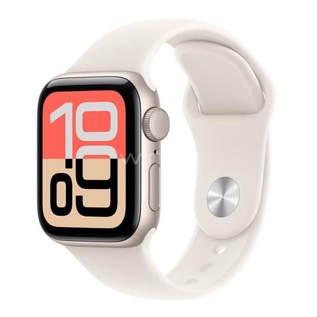 Smartwatch Apple Watch SE 3 de 44mm (GPS, aluminio blanco estrella, Sport Band M/L)