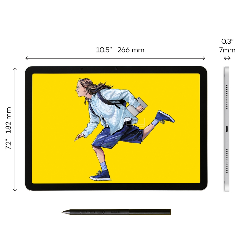Tablet Gráfica Wacom MovinkPad 11 (IPS, 8GB RAM, 128GB, Pro Pen 3, 8192 niveles, Android 14)