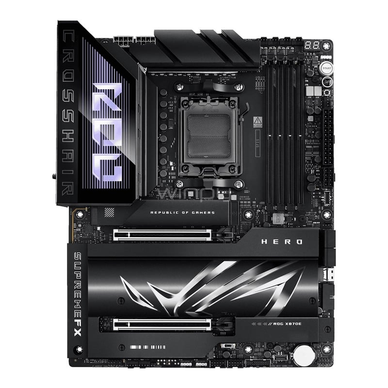 Placa madre ASUS ROG CROSSHAIR X870E HERO (AM5, DDR5, PCIe 5.0, WiFi 7, ATX)