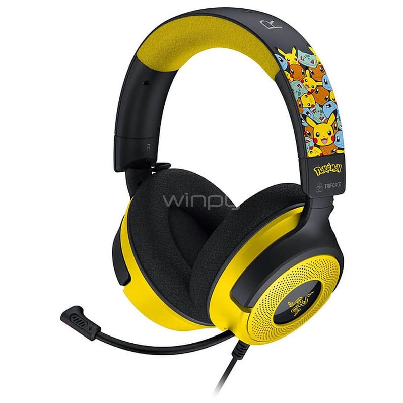 Auriculares Razer Kraken V4 X Pokémon Kanto Starters (USB, 7.1 Surround, 40mm)