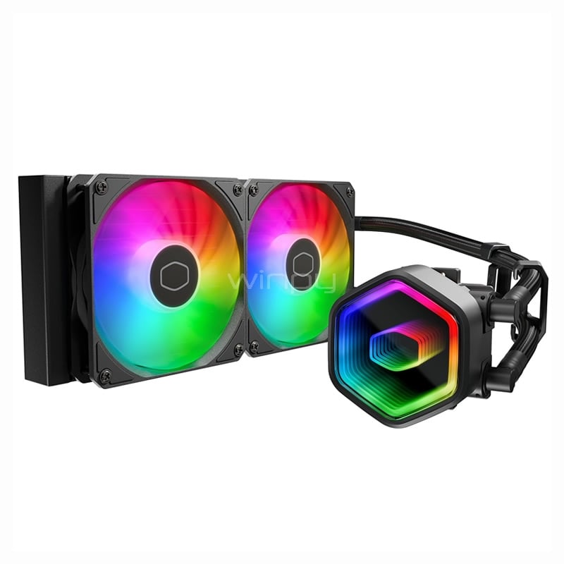 Refrigeración Liquida Cooler Master MasterLiquid 240 Core II ARGB (LGA1851/AM5, Negro)