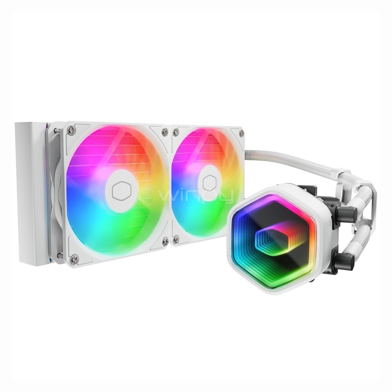 Refrigeración Liquida Cooler Master MasterLiquid 240 Core II ARGB (LGA1851/AM5, White Edition)