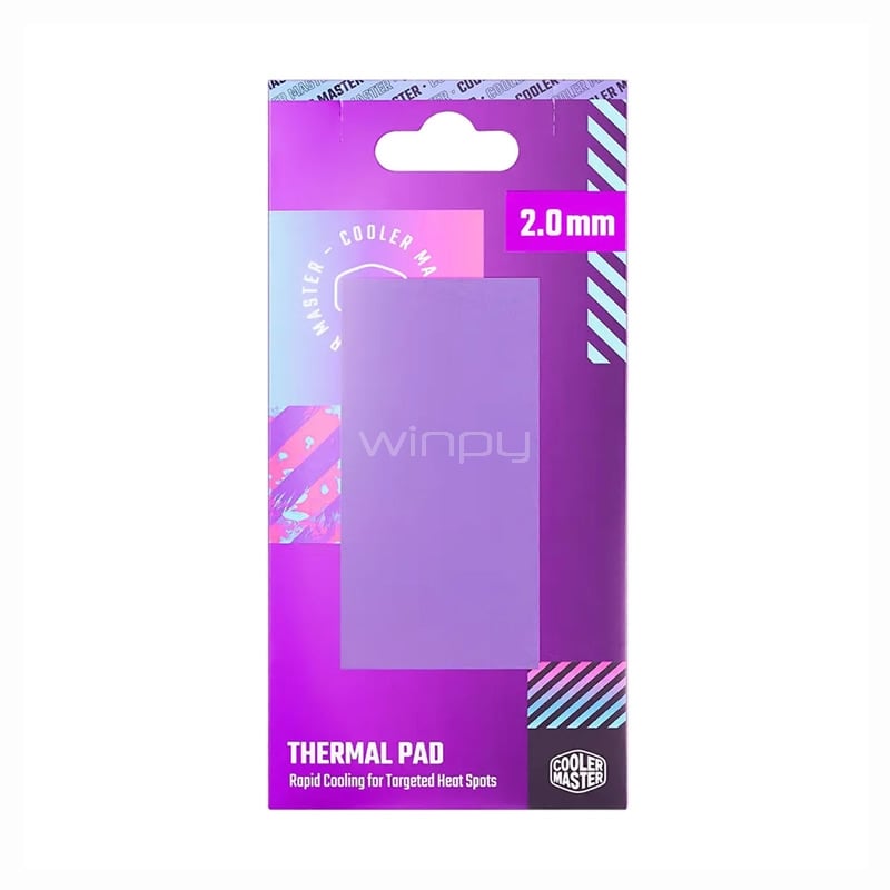 Thermal Pad Cooler Master 2.0mm (13.3 W/m.K, Alto Rendimiento, No Conductor)