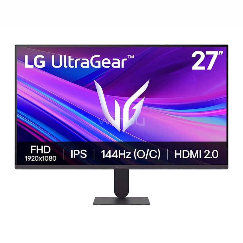 Monitor Gamer LG UltraGear 27G411A-B de 27” (IPS, Full HD, 144Hz, 1ms, DP/HDMI, G-SYNC/FreeSync)