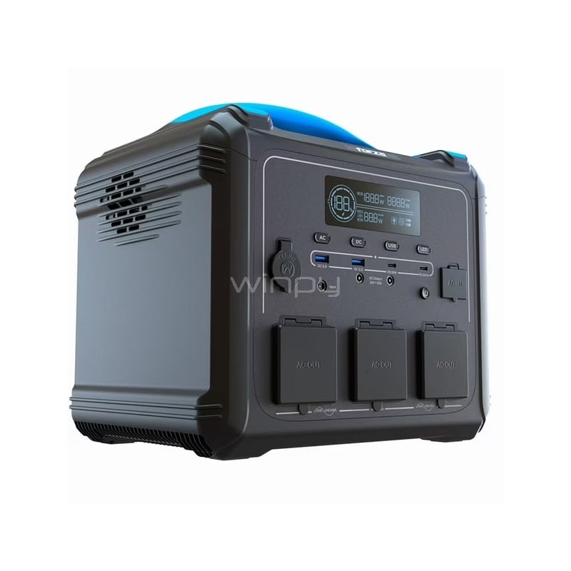 UPS Portátil Forza FPP-T1202-I de 1200W (3 Salidas AC, 8 DC, LiMnFePO4)