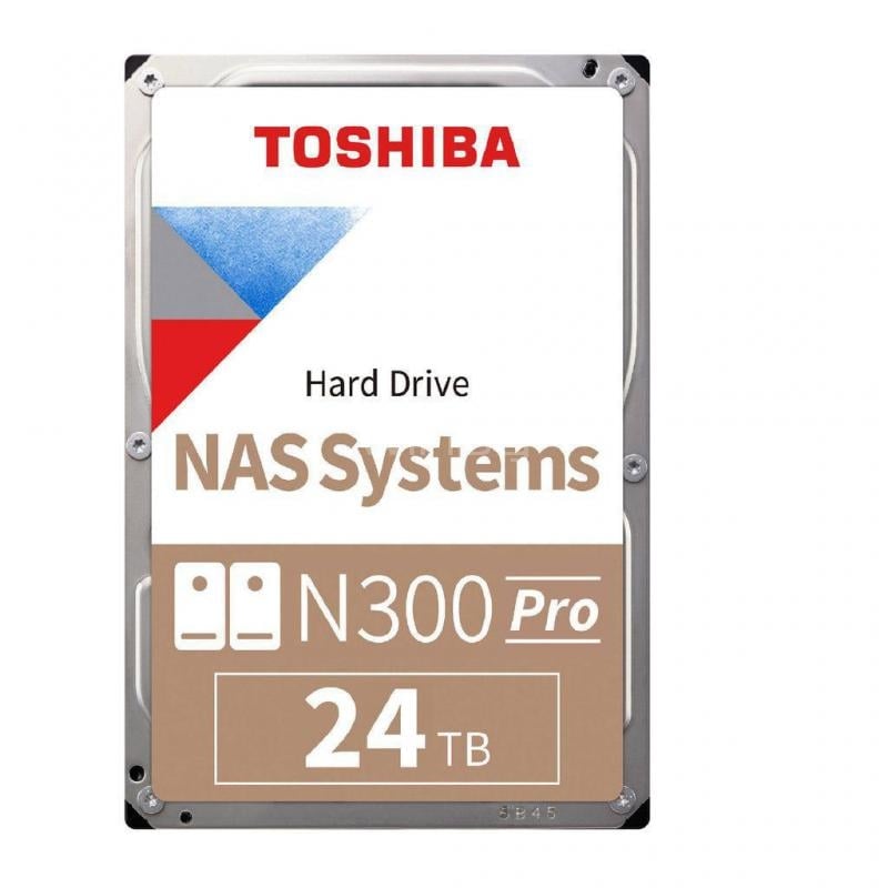 Disco Duro Interno Toshiba N300 Pro de 24TB (SATA, 7200RPM, 3.5”)