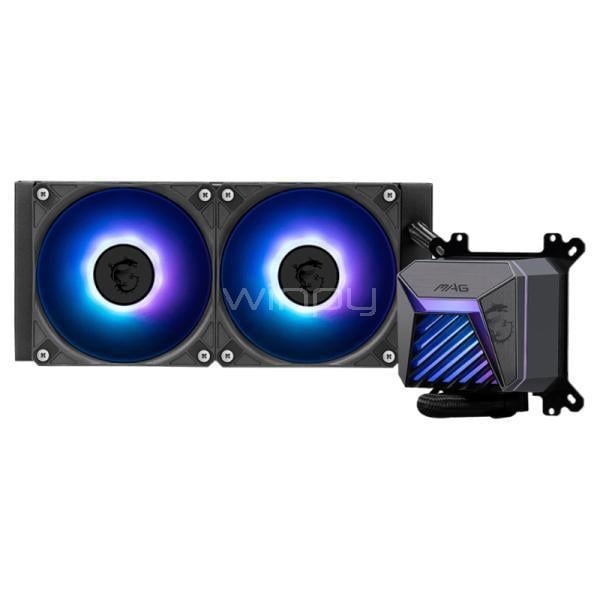 Refrigeración Líquida MSI MAG CORELIQUID A15 240 (LGA1700/AM5, ARGB, 2x 120mm)