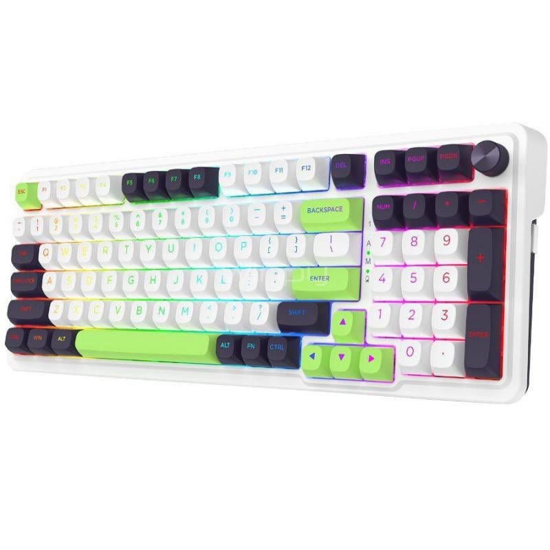 Teclado Mecánico Redragon Eisa MAX K686 (Ingles, RGB, White/Black/Green)