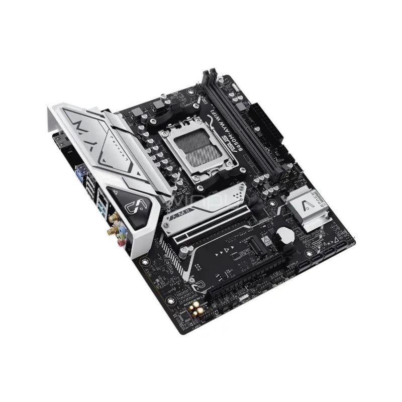 Placa Madre ASUS B650M-AYW WIFI (AM5, DDR5 x2, M.2 x2, Micro-ATX)