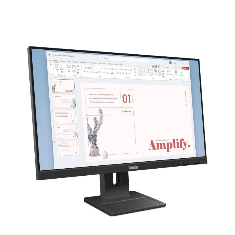 Monitor Lenovo ThinkVision E24-40 de 23.8“ (IPS, FHD, 100Hz, HDMI, DisplayPort, VGA)