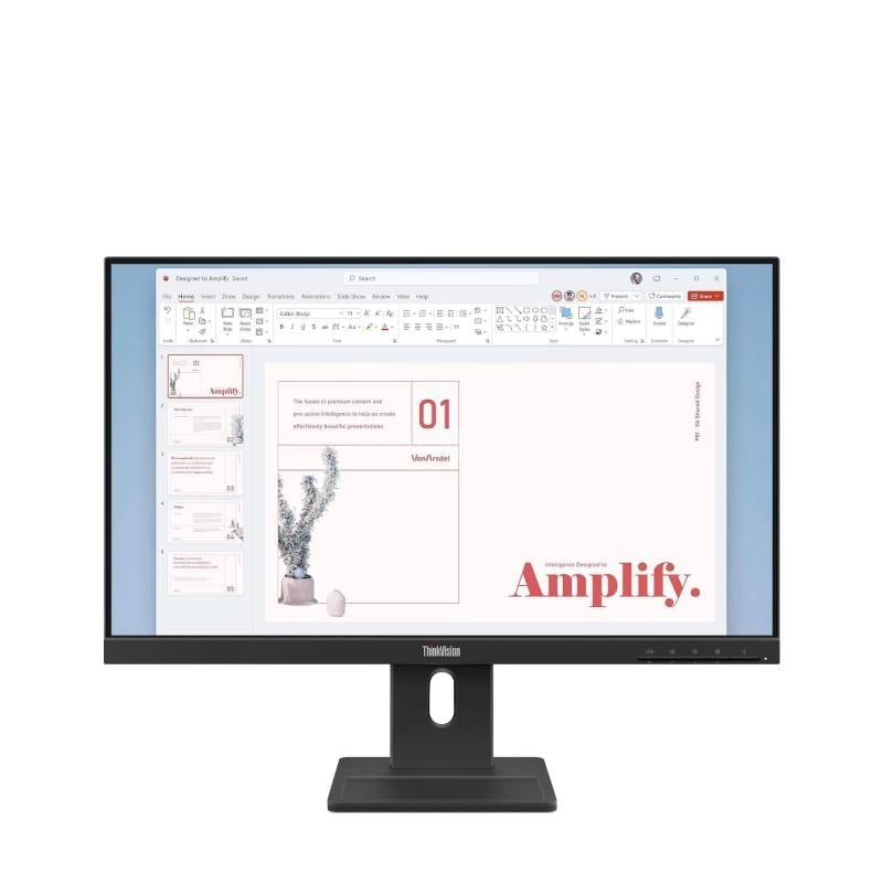 Monitor Lenovo ThinkVision E24-40 de 23.8“ (IPS, FHD, 100Hz, HDMI, DisplayPort, VGA)