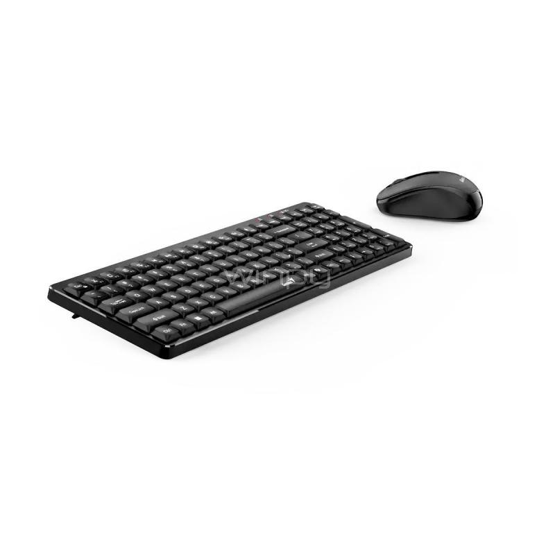 Kit Teclado y Mouse Genius LuxeMate Q8100 (Inalámbrico, Retro, Copilot, Negro)