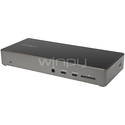Estación de Acoplamiento StarTech DK31 (USB-C, USB, Triple 4K, PD 100W)