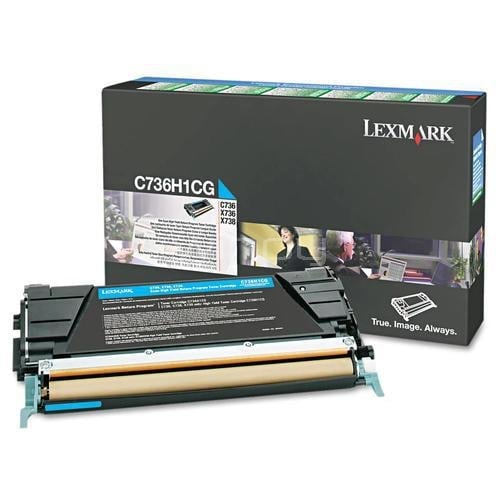 Tóner Lexmark C736H1CG (10.000 páginas, Cian)