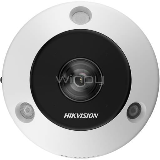 Cámara IP Fisheye Hikvision DS-2CD63C5G1-IVS (12MP, 360°, IR 15m, DeepinView)
