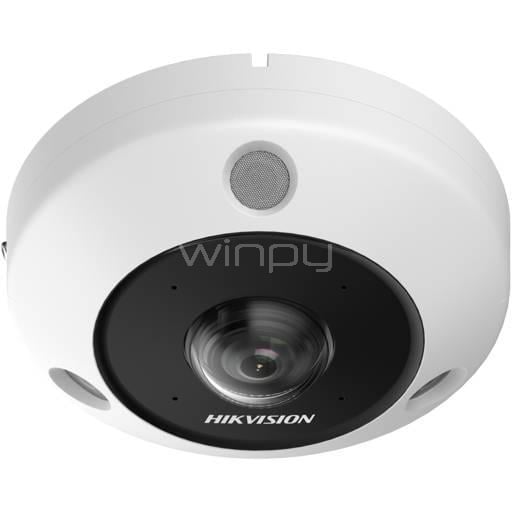 Cámara IP Fisheye Hikvision DS-2CD63C5G1-IVS (12MP, 360°, IR 15m, DeepinView)