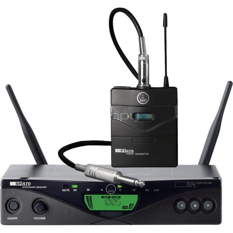 Set Inalámbrico para Instrumentos AKG WMS47 (Banda 1, 50mW, 14h batería)