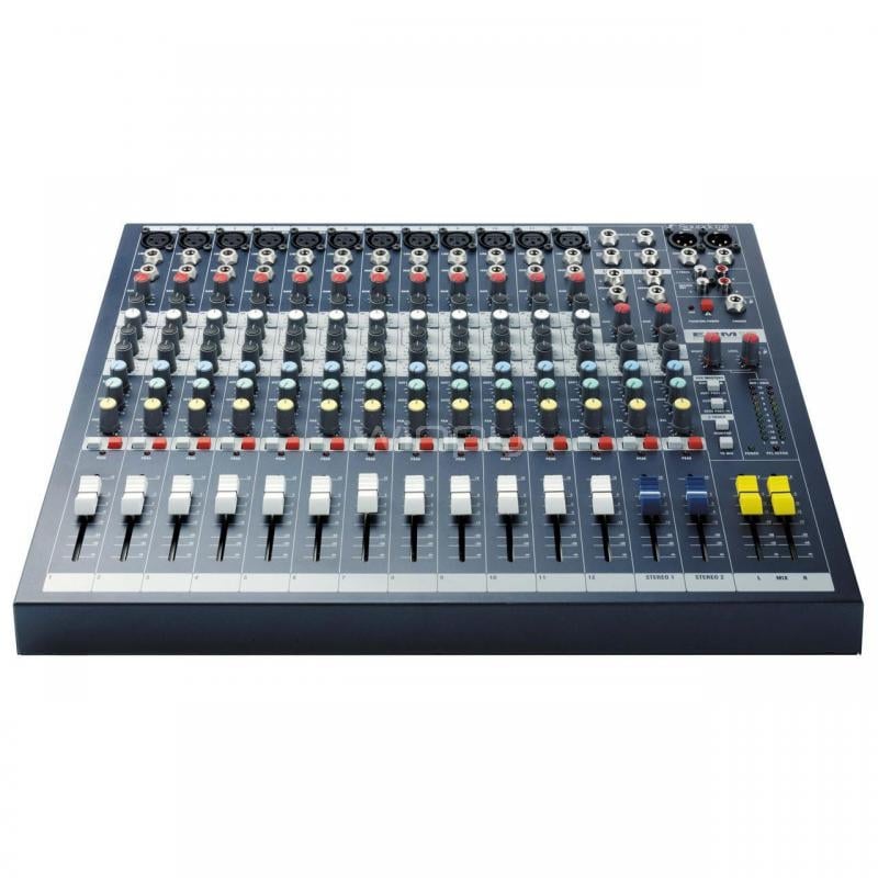 Mesa de Mezclas Análoga Soundcraft (16 Canales Mono, 2 Estéreo, Ecualizador 3 Bandas)