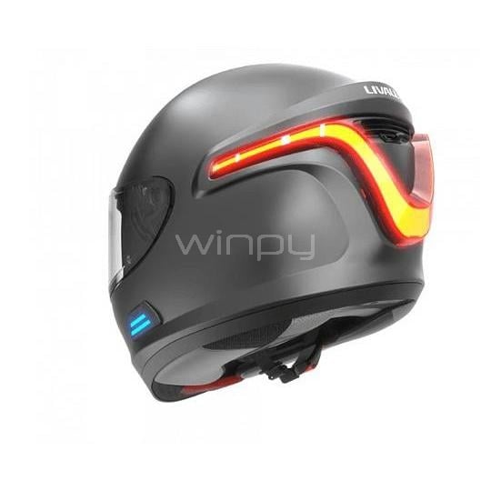 Casco Inteligente Livall MC1 (Talla XL, Luces LED, Gris)