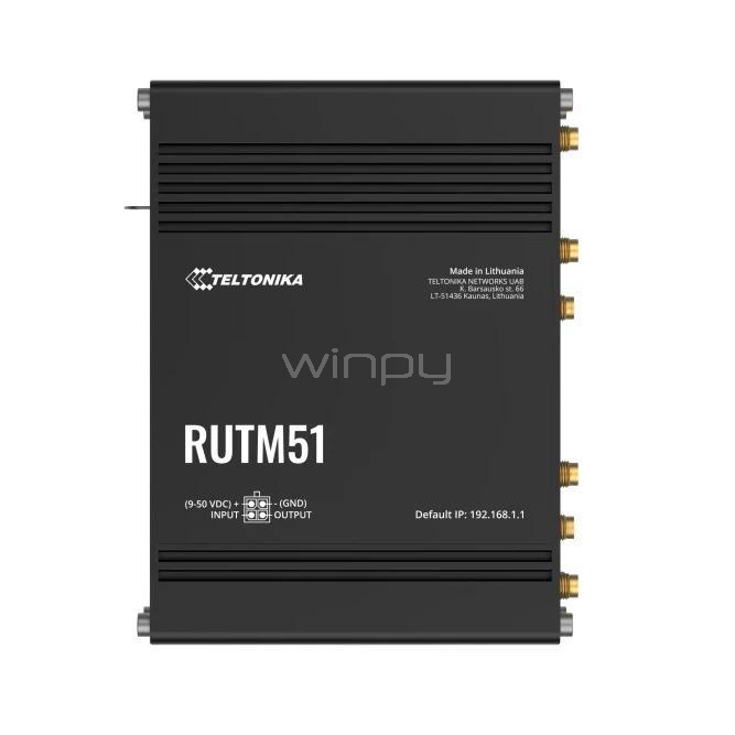 Router Teltonika RUTM51 (Wi-Fi 5, 5G, Dual SIM, Failover)