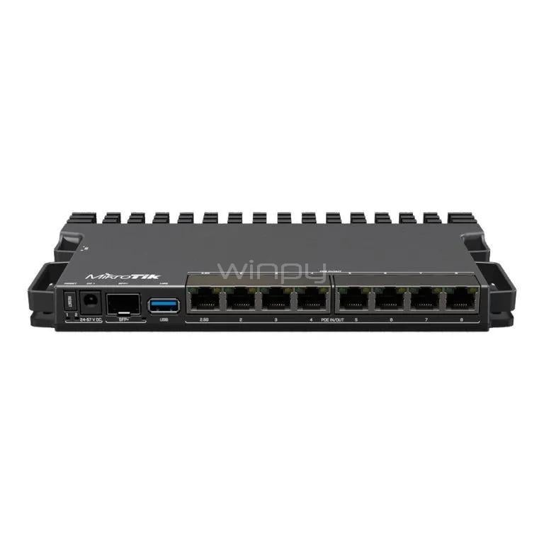 Router Mikrotik RB5009UPr+S+IN de 8 Puertos (Hasta 10Gbps SFP+, PoE)