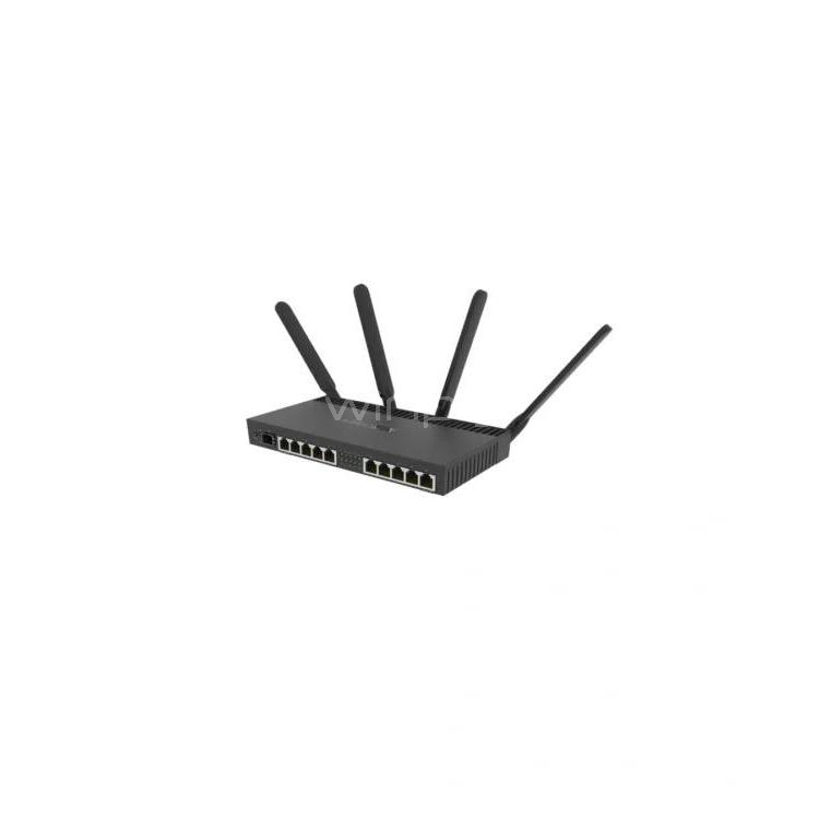 Router MikroTik RouterBOARD de 10 puertos (Doble Banda, Hasta 10G SFP+, 802.11a/n/ac, 4 Antenas)