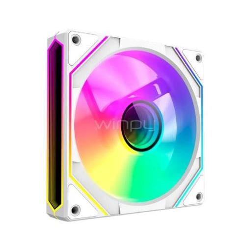 Ventilador GameMax FN12A Reverse (ARGB, 120mm, 1600rpm, Blanco)