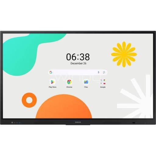 Pantalla Interactiva Samsung WAF de 65” (4K UHD, HDMI, VESA, Android 14)