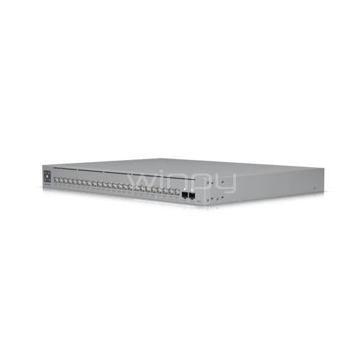 Switch Ubiquiti UniFi Pro Max 24 (8 puertos 2.5G, 16 puertos Gigabit, 2 puertos SFP+ 10G, L3)