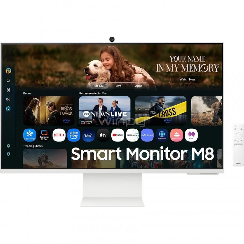 Monitor Samsung Smart M8 M80D de 32” (VA, 4K UHD, HDR10+, HDMI/Wi-Fi, Tizen OS)