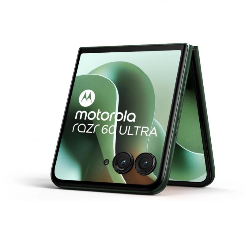 Smartphone Motorola Razr 50 Ultra de 6.9“ (Snapdragon, 16GB RAM, 1TB Internos, Android, Verde)
