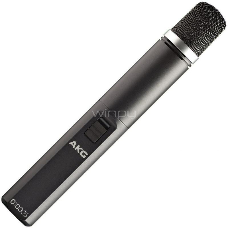 Micrófono AKG C1000 S (Cardioide/Hipercardioide, Negro)