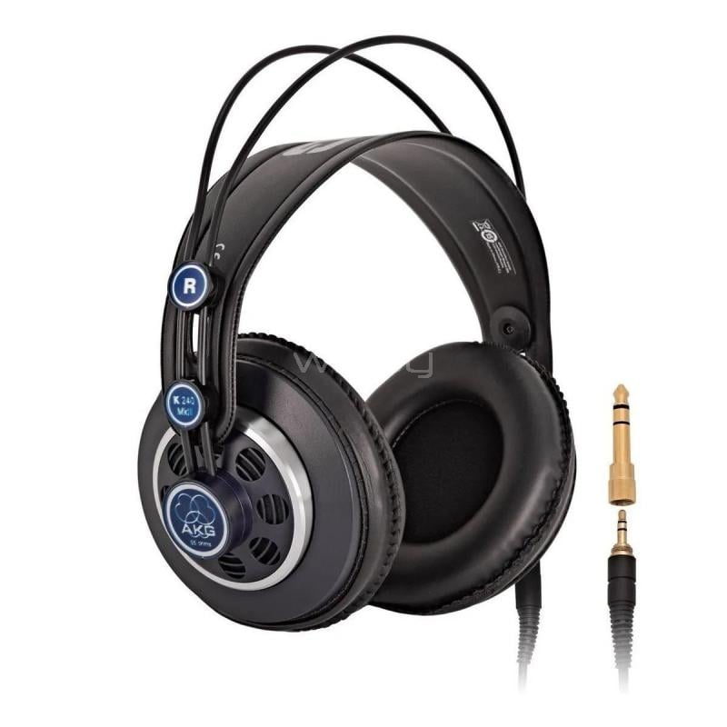 Audífonos de Estudio AKG K240 MKII (Semiabiertos, Cable Desmontable, Negro)