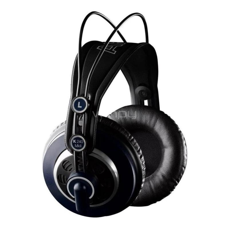 Audífonos de Estudio AKG K240 MKII (Semiabiertos, Cable Desmontable, Negro)