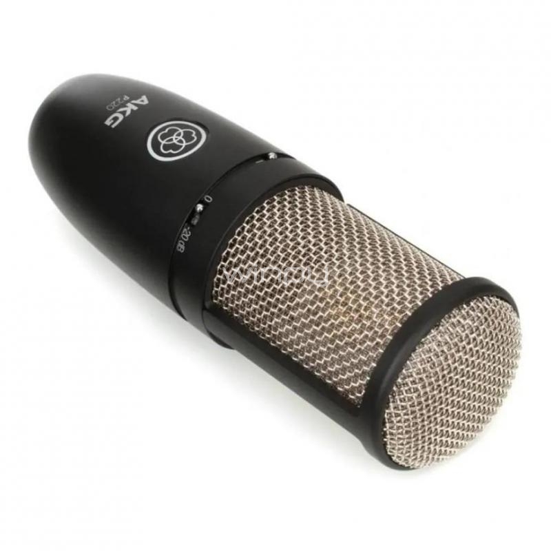 Micrófono AKG P220 (Cardioide, Metal, Negro)