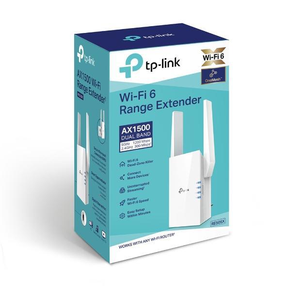 Extensor de Wi-Fi TP-Link RE505X AX1500 (Doble Banda, 1.2Gbps)