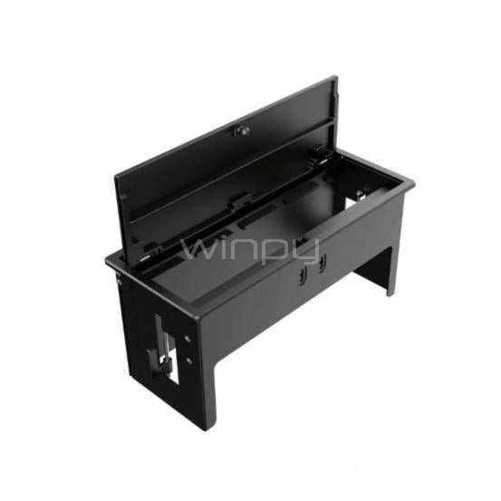 Caja de Conectividad de Mesa Kramer T-IN4-REC2 Plus (Modular, 4 Módulos, Negro)