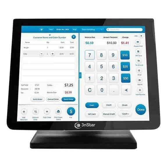 Monitor Táctil Capacitivo 3nStar TCM010 de 15“ (Bezel Free, 10 Puntos, VGA+HDMI)