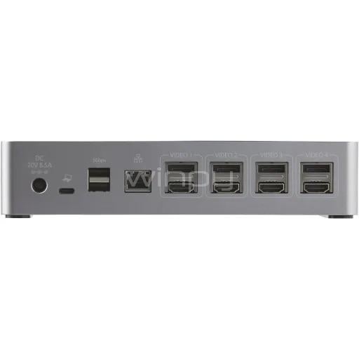 Estación de Acoplamiento StarTech USB-C (DisplayPort/HDMI x4, Ethernet, PD 100W)