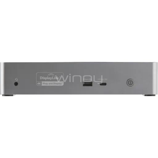 Estación de Acoplamiento StarTech USB-C (DisplayPort/HDMI x4, Ethernet, PD 100W)