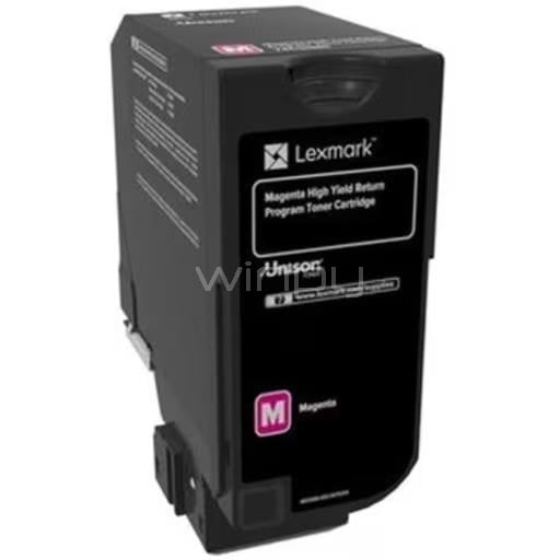 Tóner Lexmark 71C8HM0 (10.500 Páginas, Magenta)