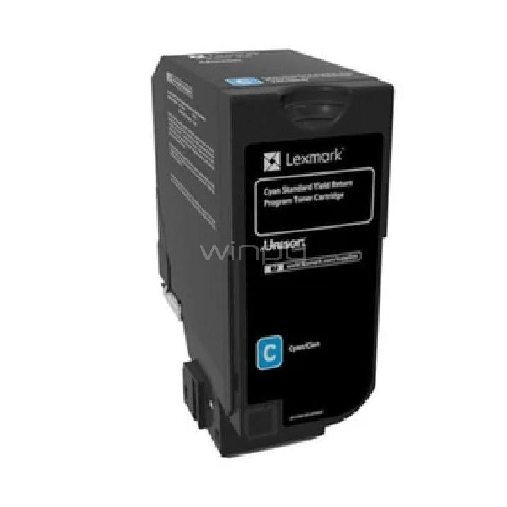 Tóner Lexmark 71C8HC0 Cian (10.500 Páginas, Cian)