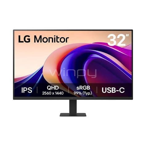 Monitor LG 32U631A-B de 32” (IPS, 2560x1440, 100Hz, HDMI+USB-C, HDR10)