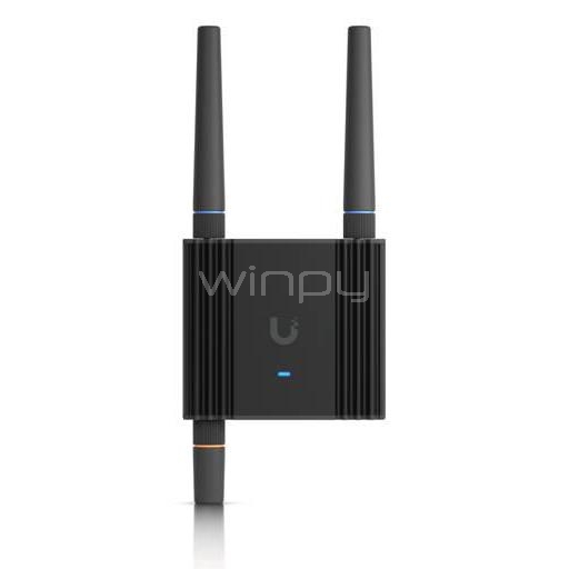 Router Ubiquiti UniFi Mobile Router (LTE Cat4, Wi-Fi 4, Slot Nano SIM, Montaje Riel DIN)