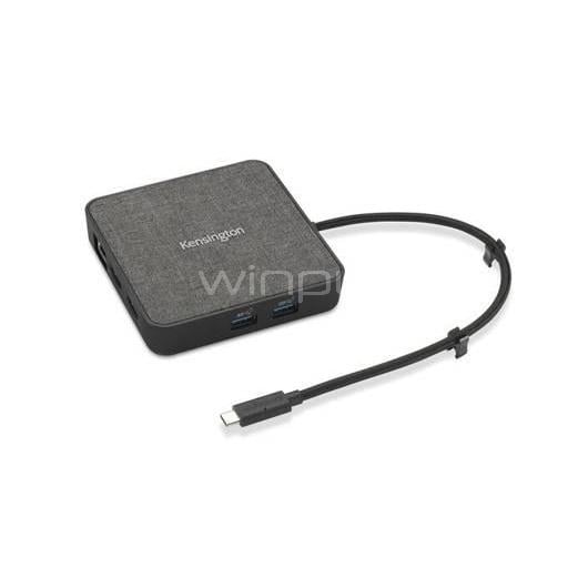 Replicador de Puertos Portátil Kensington MD120U4 de USB-C (USB 3.2, HDMI, 100W)
