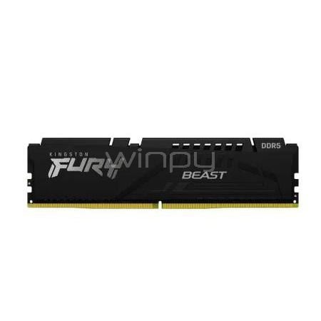 Memoria RAM Kingston Fury Beast de 32GB (DDR5, 6000MHz, CL36, DIMM)