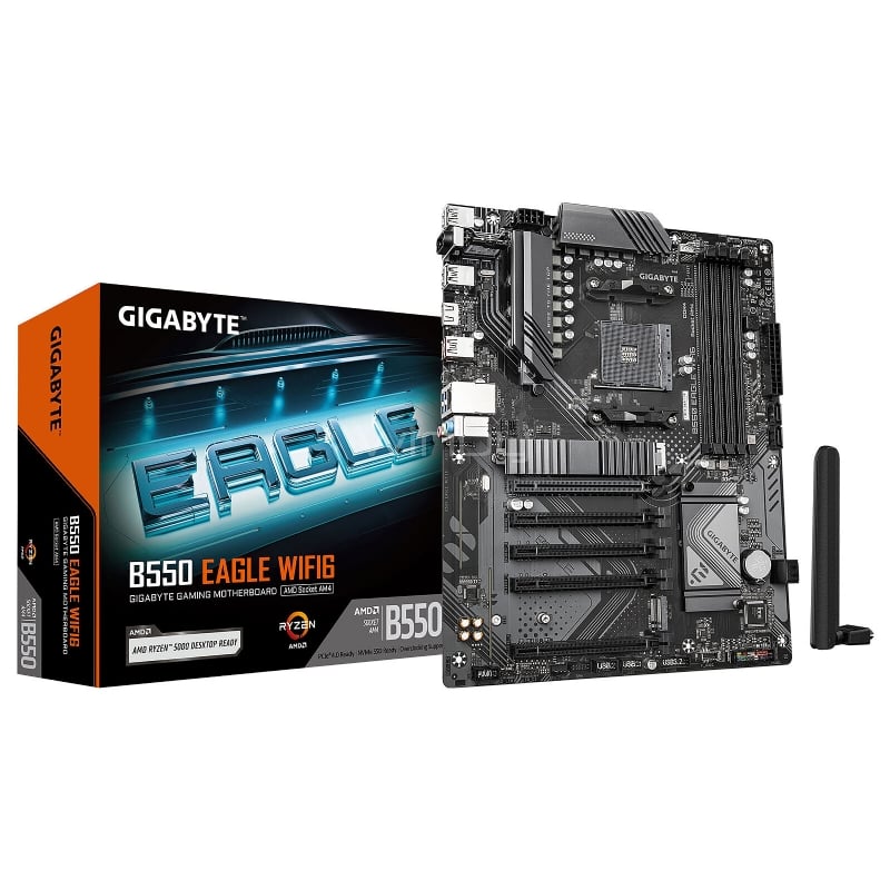 Placa Madre Gigabyte B550 EAGLE WIFI6 (AM4, DDR4 x4, M.2 x2, ATX)