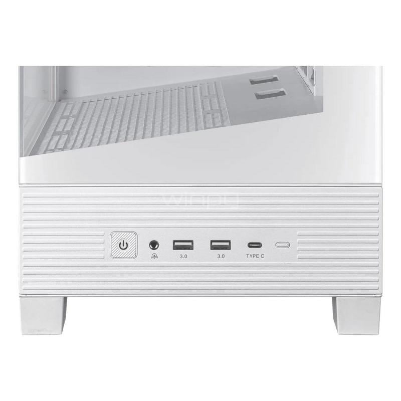 Gabinete Gamer Asus A31 TG White (ATX, Vidrio Templado, Blanco)